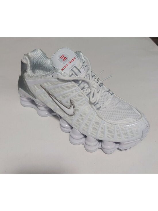 Nike Shoes - Nike Shox TL Low Top Sneakers Youth Mens 7 Womens 8.5 White Metallic Silver